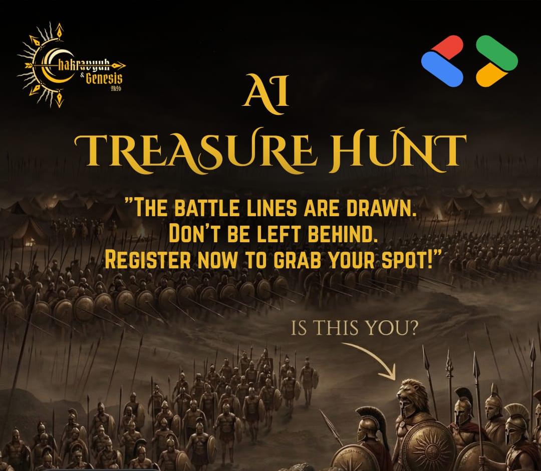 Event poster for AI Treasure Hunt