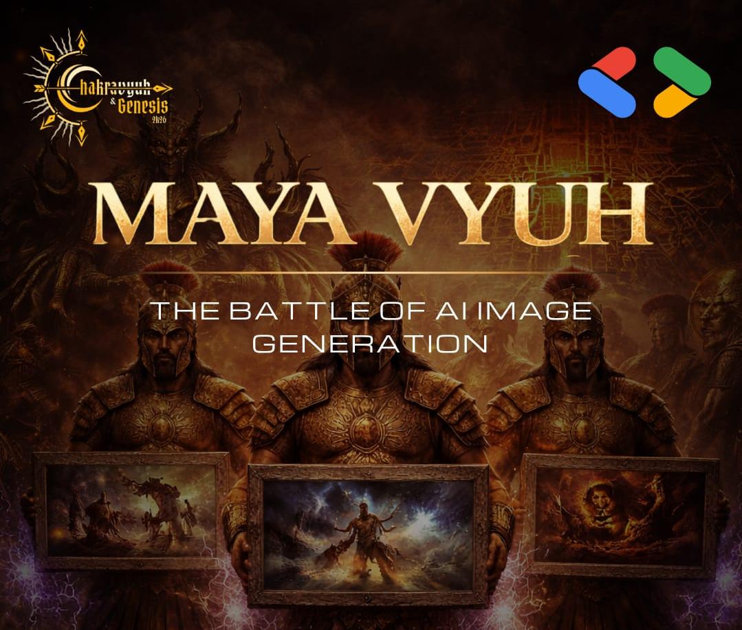 Event poster for MayaVyuh: The Prompt War